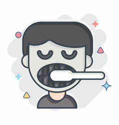 Icon Toothbrush Related To Dentist Symbol Comic