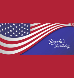 Lincolns Birthday Holiday Background Usa