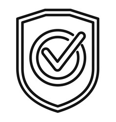 Secured Credibility Icon Outline Customer