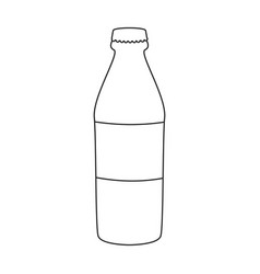 Bottle Of Soda Iconoutline Logo Isolated