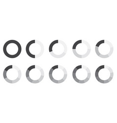 Circle Part Grey Icon On White Background Round