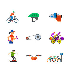 Cycling Icon Set