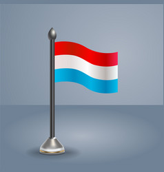 State Table Flag Of Luxembourg