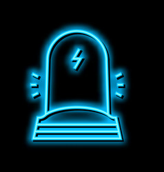 Vertical Phone Charger Neon Glow Icon