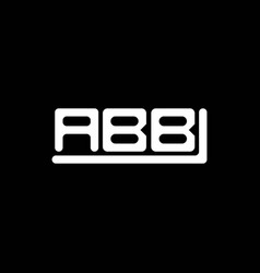 Abb Letter Logo Creative Design With Graphic