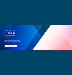 Blue And Pink Abstract Modern Advertising