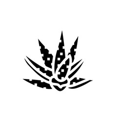 Natural Aloe Vera Glyph Icon