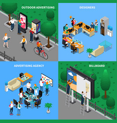 Advertising Agency Isometric Concept