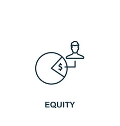 Equity Icon Monochrome Simple Policy Icon