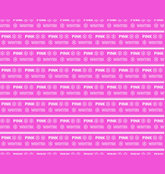 Seamless Pattern Font Design Of Words Pink