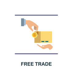 Free Trade Icon Simple Element From Economic