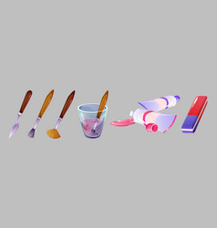 Painting Tools Set Isolated On Background