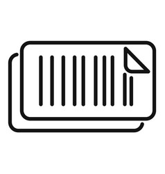 Bar Code Icon Outline Scan New Product