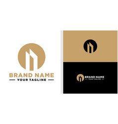 Building Logo Luxury High End Simple Editable