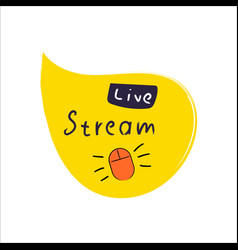 Live Stream Label Concept Of Video Call