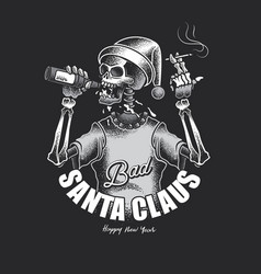 Skeleton Santa Claus