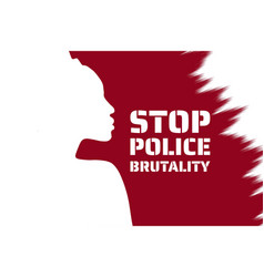 Stop Police Brutality Concept Template