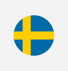 Sweden Swedish Round Circle Country Banner Flag