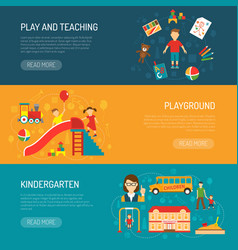 Kindergarten Horizontal Banners