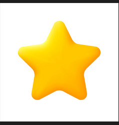 Star Sign Icon Related To Rating And Award 3d