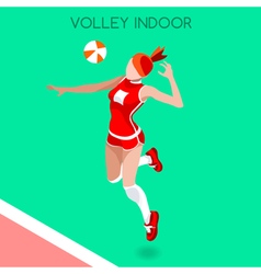 Volleyball Indoor 2016 Summer Games 3d Isometric