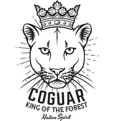 Cougar King Of The Forest Native Spirit