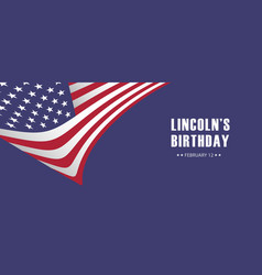 Lincolns Birthday Holiday Background Usa