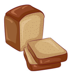 Sliced Rye Brown Square Bread