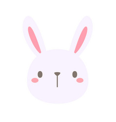 Cartoon Rabbit Face Cute Pets For Kids