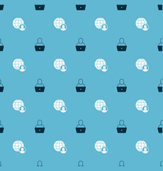 Set Freelancer And On Seamless Pattern