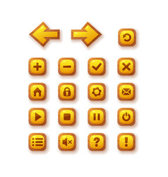 Set Of Buttons For Ui Game Design User