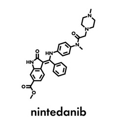 Nintedanib Cancer Drug Molecule Angiogenesis