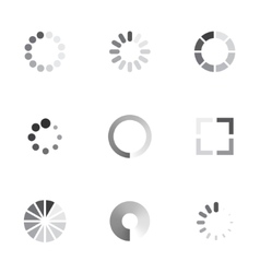 Round progress bar circle Royalty Free Vector Image