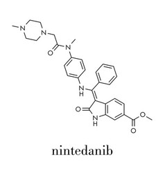 Nintedanib Cancer Drug Molecule Angiogenesis