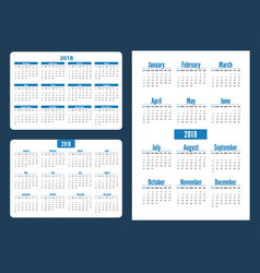 calander years