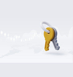 3d Cartoon Keys In Gold And Silver Rent Housing