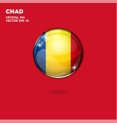 Chad Flag 3d Buttons