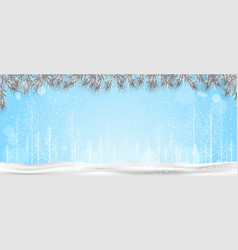 Christmas Silver Garland With Snow Fallingxmas