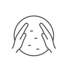 Hand Bath Line Outline Icon