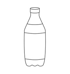 Bottle Of Soda Iconoutline Logo Isolated