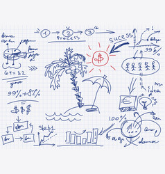 Finance Chart Infographic Elements Sketch