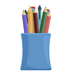 Paint Draw Pencil Stand Icon Cartoon