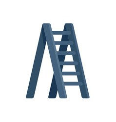 Step Ladder Icon Flat Metal Up