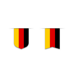 Flag Of Deutschland Label Icon Checkbox Sign