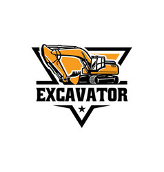 Excavator Heavy Duty Construction Logo Template