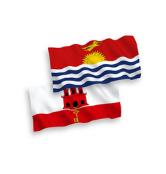 Flags Of Republic Of Kiribati And Gibraltar