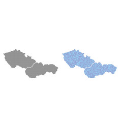 Pixel Czechoslovakia Map Abstractions