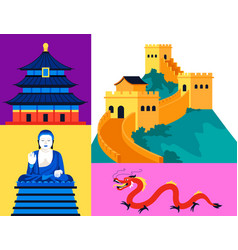 Welcome To China - Set Of Flat Design Style