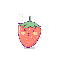 Strawberry Character Cute Cartoon Kawaii