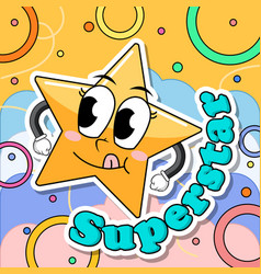 A Super Star Icon Comic Style